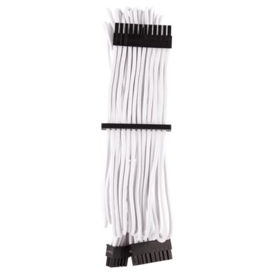Corsair Premium Sleeved ATX 24-Pin Cable White