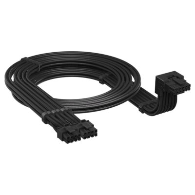 Corsair Right Angled Embossed 12VHPWR Cable 650mm Type-5 Style-A Black