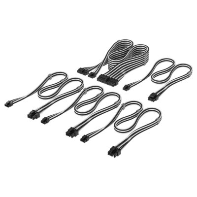 Corsair Elite Premium Individually Sleeved PSU Cable Starter Kit Type 4 Black/White