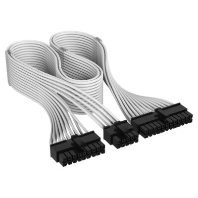 Corsair Elite Premium Individually Sleeved ATX 24-Pin Cable Type 4 White