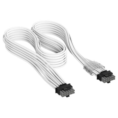 Corsair Premium Individually Sleeved PCIe 12V-2×6 To PCIe 12V-2×6 600W Cable White