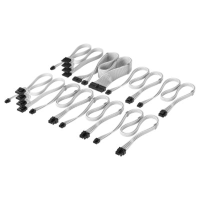 Corsair Elite Premium Individually Sleeved PSU Cable Pro Kit Type-5 White