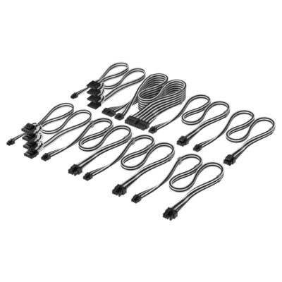 Corsair Elite Premium Individually Sleeved PSU Cable Pro Kit Type-5 Black/White