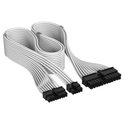 Corsair Elite Premium Individually Sleeved ATX 24-Pin Type-5 White