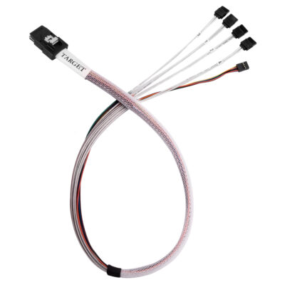 SilverStone CPS03-RE Mini SFF-8087 to SAS/SATA Cable 50cm