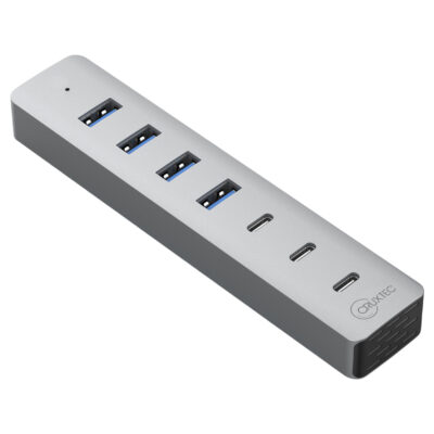 Cruxtec AU3-4U3C-SG USB 3.1 Gen 1 7 Port Hub