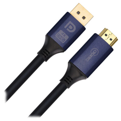 Cruxtec DisplayPort to HDMI 2.0 Cable 2m