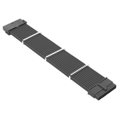 Cruxtec ATX 24-Pin Male to 24-Pin Female Extension Cable Black