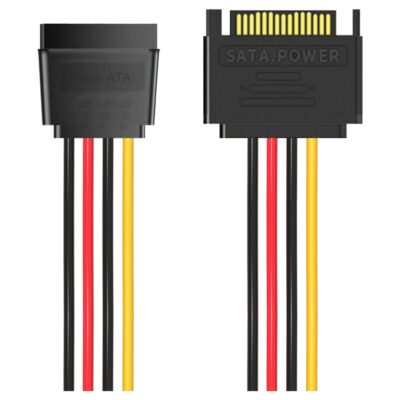 Cruxtec SATA Power Extension Cable 20cm