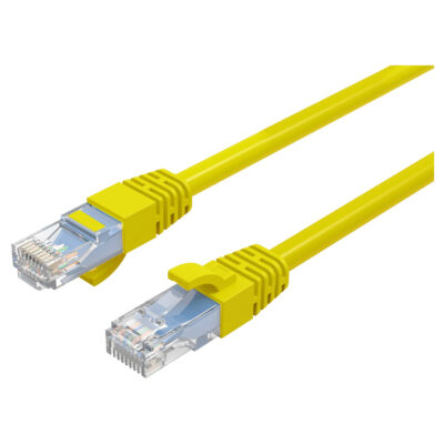 Cruxtec CAT6 10GbE Ethernet Cable Yellow 30cm