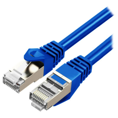 Cruxtec CAT7 10GbE Triple Shielding Ethernet Cable Blue 30m