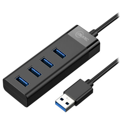 Cruxtec 4 Port High Speed USB 3.0 Hub