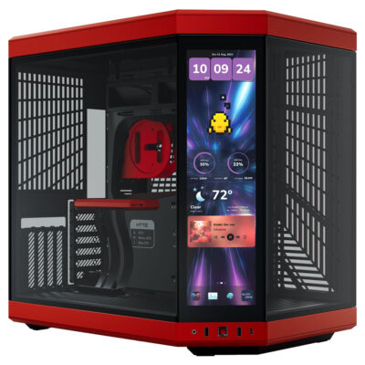 Hyte Y70 Touch Infinite Mid Tower Case Black Cherry
