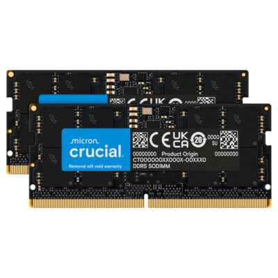 Crucial 16GB (2x8GB) 4800MHz CL40 DDR5 SODIMM
