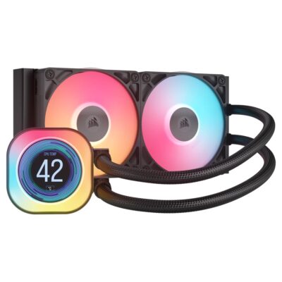 Corsair iCUE Link Titan RX LCD AIO Liquid CPU Cooler 240mm Black
