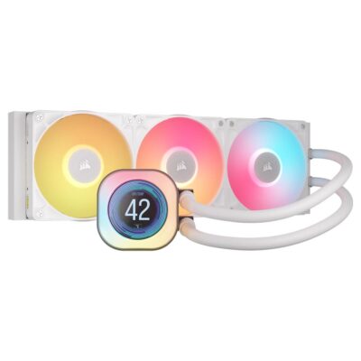 Corsair iCUE Link Titan RX LCD AIO Liquid CPU Cooler 360mm White