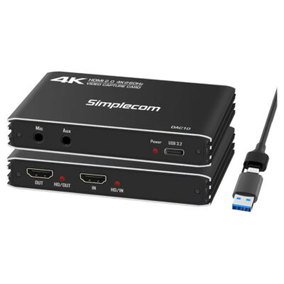 Simplecom DAC10 HDMI 2.0 to USB Video Capture Card