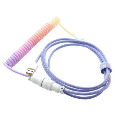 Ducky Premicord Custom Coiled USB Cable Afterglow