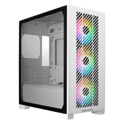 Cooler Master Elite 301 ARGB Mini Tower Case White