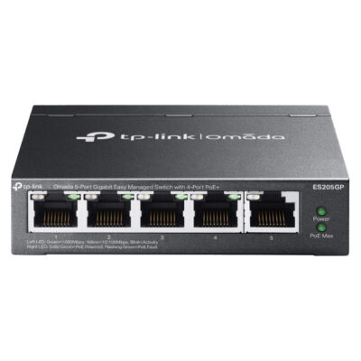 TP-Link ES205GP Omada 5 Port Gigabit Switch with 4 Port PoE+