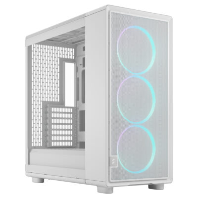 Fractal Design Epoch XL White Tempered Glass RGB Clear Tint Case