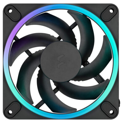Fractal Design Momentum 12 RGB PWM 120mm High-Performance Fan Black 3 Pack