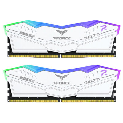 Team T-Force Delta RGB 64GB (2x32GB) 6000MHz CL38 DDR5 White