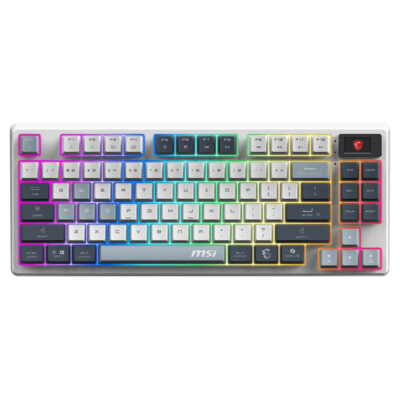 MSI Forge GK600 TKL Wireless Sky Gaming Keyboad Linear Switch