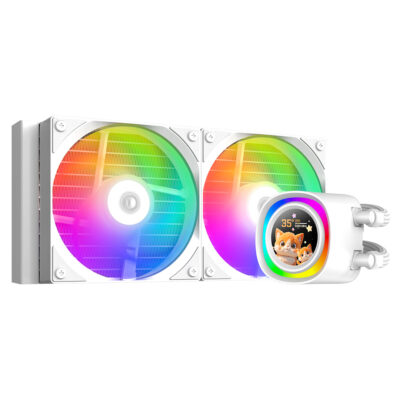 ID-COOLING FX240 LCD Liquid CPU Cooler White