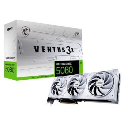 MSI GeForce RTX 5080 Ventus 3X OC 16GB GDDR7 White