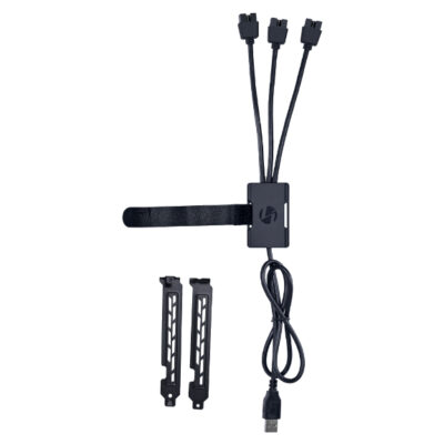 Lian Li USB 2.0 1-to-3 Hub Type A Male Port Black