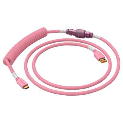 Glorious Coiled Keyboard Cable v2 Pixel Pink