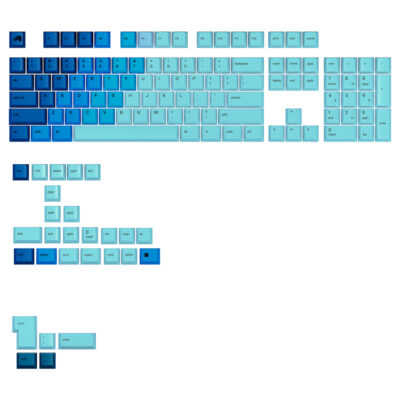 Glorious GPBT Gradient Keycaps Set Ocean