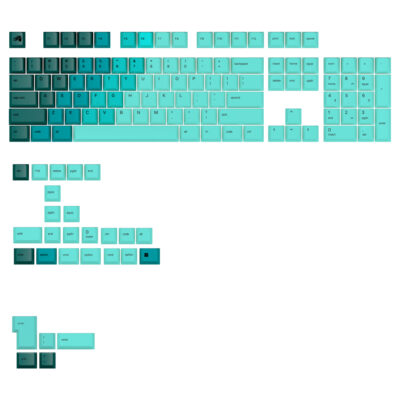 Glorious GPBT Gradient Keycaps Set Rainforest