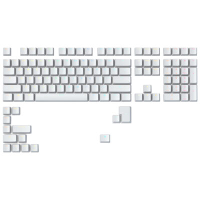 Glorious ABS Doubleshot V2 Keycaps White