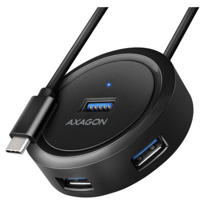 Axagon SuperSpeed 4-Port USB-C 3.2 Gen 1 Round Hub