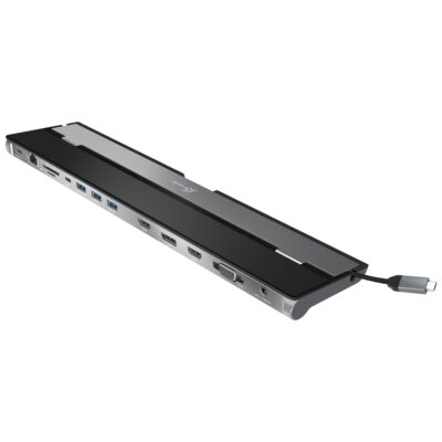 j5create USB-C Triple Display Docking Station With 100W PD Adapter
