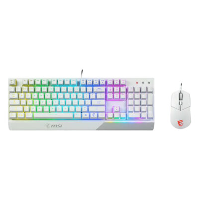 MSI Vigor GK30 Wired Gaming Keyboard and Mouse Combo White