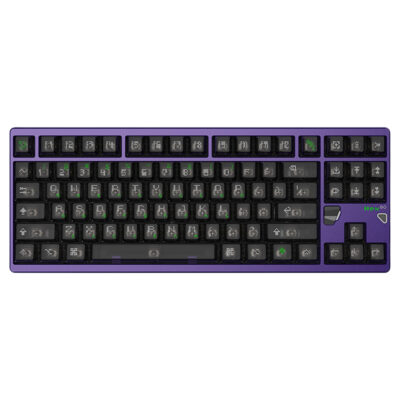 Qwertykeys QK and ATK Hex80 8K HE Wired Magnetic Custom Keyboard Anodised Purple