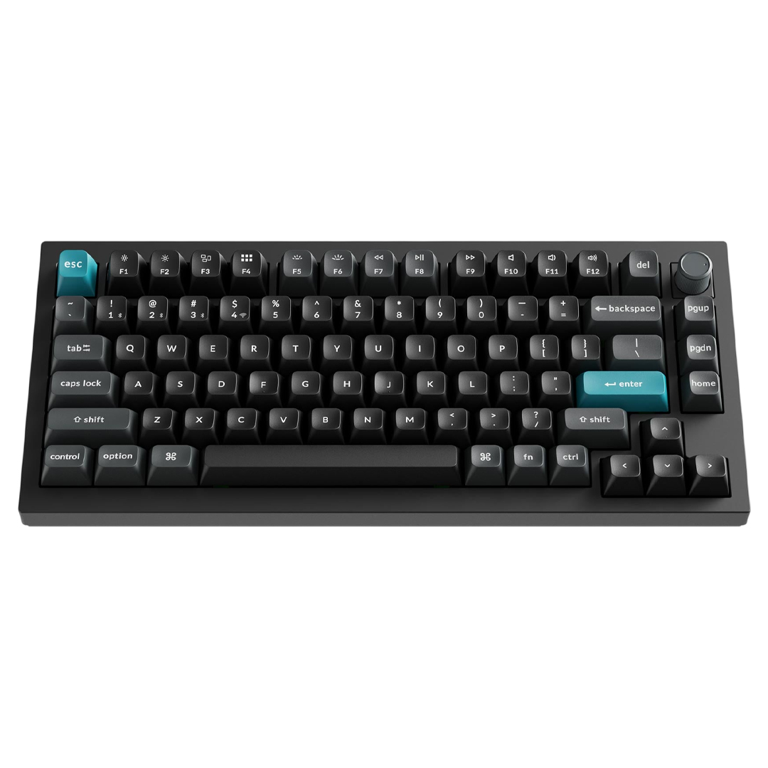 Keychron Q1 Ultra 8K Wireless Custom Mechanical Keyboard Silk POM Red Switch Black