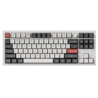 Keychron Q3 Ultra 8K Wireless Custom Mechanical Keyboard Silk POM Red Switch White
