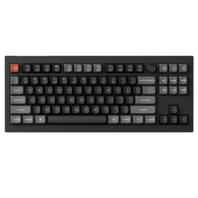 Keychron V3 Ultra 8K Wireless Custom Mechanical Keyboard Silk POM Red Switch Black