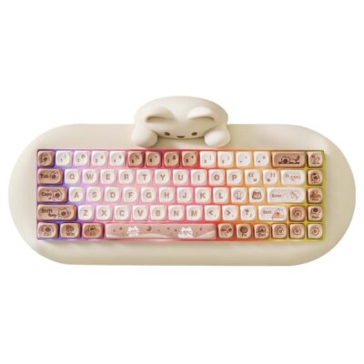YUNZII C68 Meow Hot-Swap Wireless Mechanical Keyboard Coffee