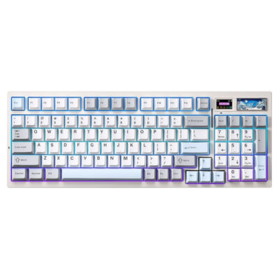 YUNZII IF99 Tri-Mode Hot-Swap Mechanical Keyboard White