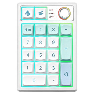 YUNZII YZ19 Wireless Mechanical Knob Numeric NumPad Mint