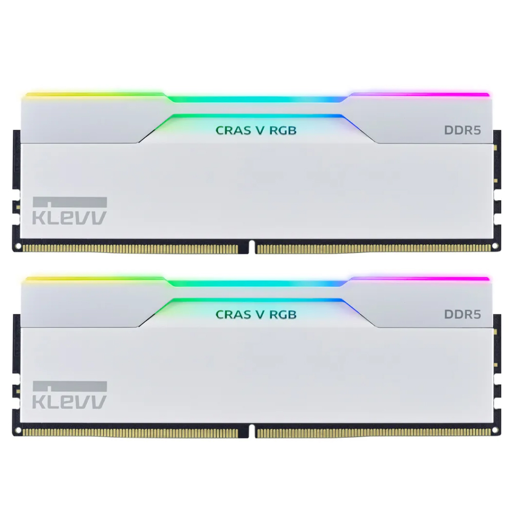 Klevv Cras V RGB 128GB (2x64GB) 6000MHz CL32 DDR5 White
