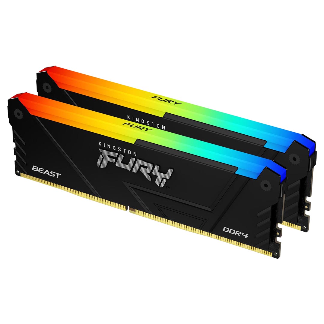 Kingston Fury Beast RGB 16GB (2x8GB) 3200MHz CL16 DDR4 Black