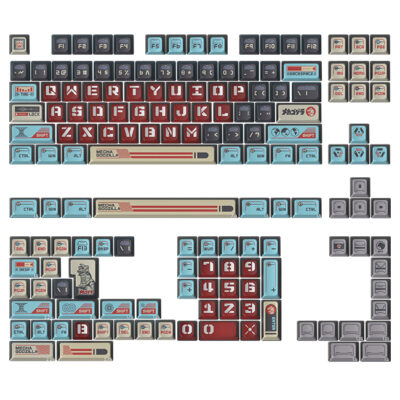 Keytok KOL Mecha Godzilla Dye Sub PBT Keycaps