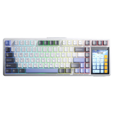 Aula L99 Tri-mode Mechanical Keyboard Raindrop Switch White