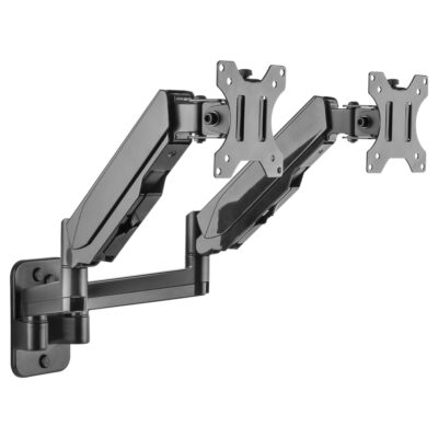 Brateck LDA30-114 Wall-Mounted Gas Spring Dual Monitor Arm